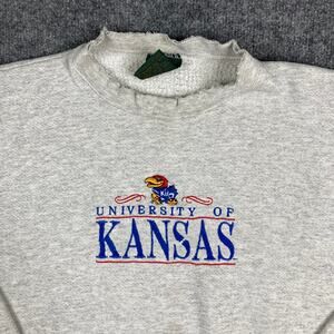 TSI Sweatshirt Mens Size XL Gray University Kansas Jayhawks
